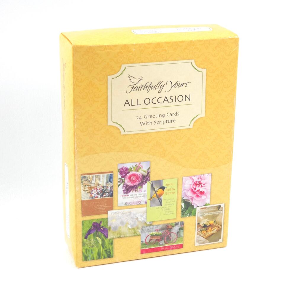 Faithfully Yours Designer Greetings All-Occasion Greeting Cards 24ctNew Open Box